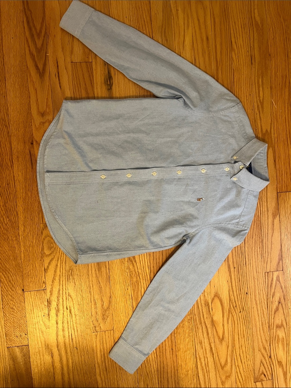 Ralph Lauren Pale Blue Button-Up Cardigan Sweater